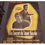 French Grande one sheet film posters and others, Le Secret de Soeur Angele 1956, Les Perles Grecques