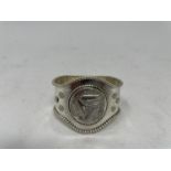 A Edward VII Liberty's silver serviette ring, Birmingham 1907