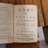 Ex Libris Margaret Maskelyne, Londres (A), L'Ami des Enfant, 11 vols, 1793, (some missing) Note