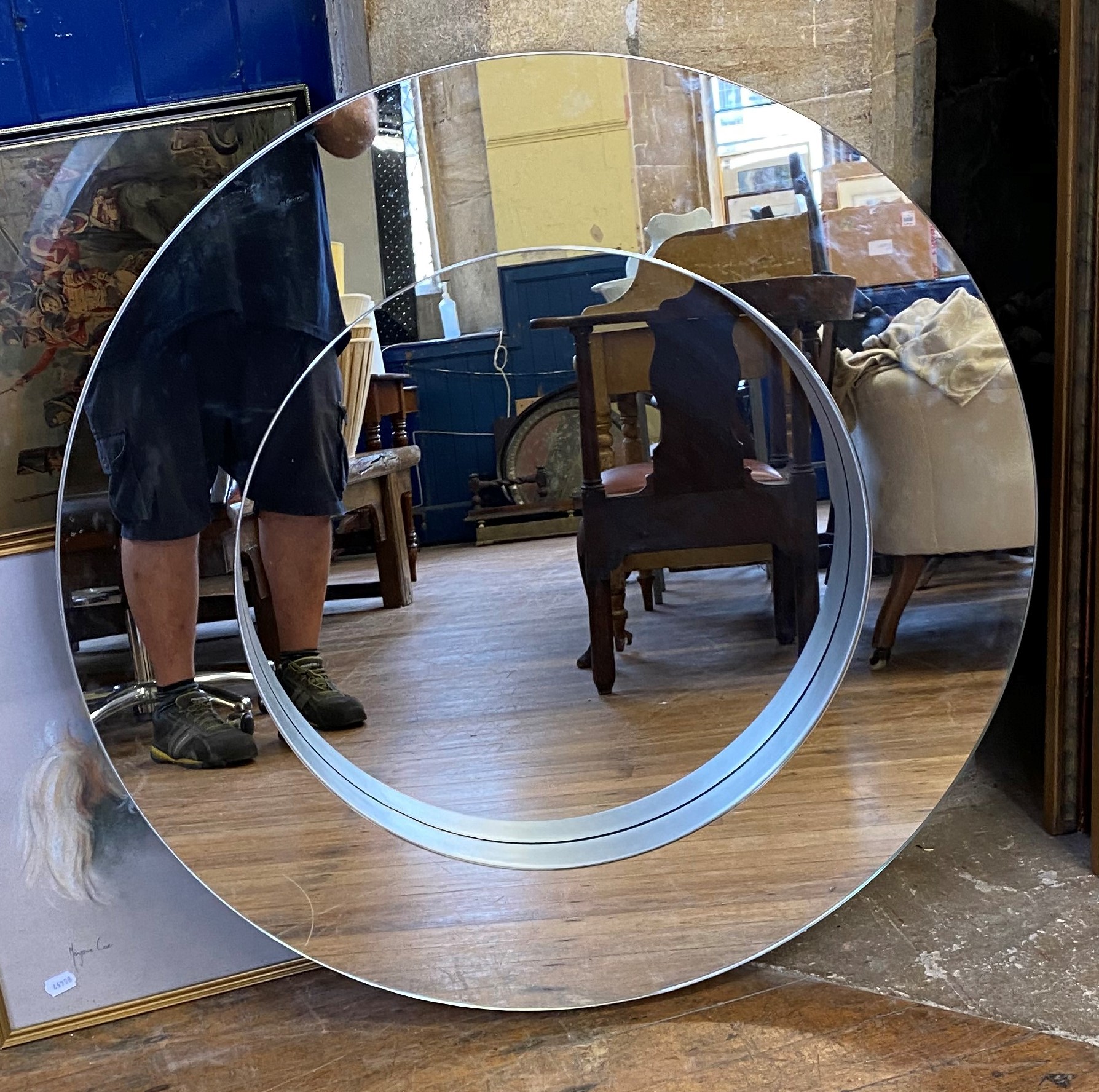 A modern mirror, 93 cm diameter