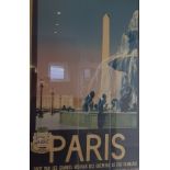 Reproduction poster, Paris, 98 x 60 cm