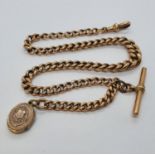 A 9ct gold Albert chain 18.4 g