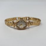 A ladies 9ct gold Rotary watch All in, 16.1 g Watch is running but we do not garentee this or that