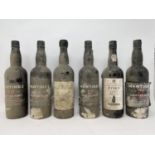 Four bottles of Martinez Crusted Port, bottled 1985, and two other bottles of port (6)