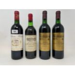 Two bottles of Chateau Cantenac Brown Margaux, 1986, a bottle of Chateau Kirwan Margaux, 1984, and a