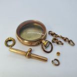 A 9ct gold watch case and various other scrap gold (qty) Watch case only no movements. Other