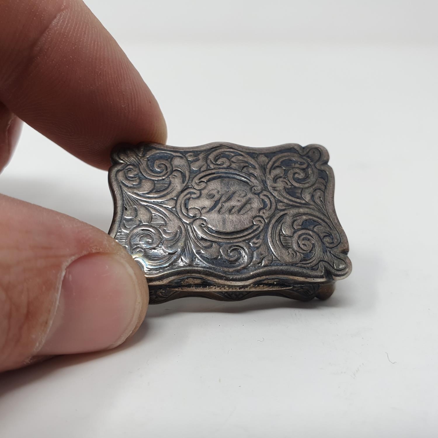 A Victorian silver vinaigrette, Edward Smith, Birmingham 1849 - Image 3 of 4