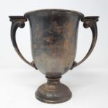 A George V trophy cup, engraved Dereham Fur & Feathers Society, Presidents Cup, Birmingham 1930,