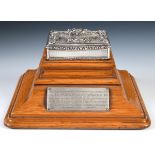 A William IV silver table snuff box, Birmingham 1836, makers mark for Edward Smith, top engraved