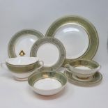 A Royal Doulton English Renaissance patternpart dinner service (qty) Some seconds. Wear consistent