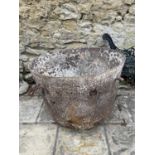 A last cast iron couldron, 86 cm diameter