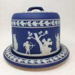 A Wedgwood jasperware cheese dish and cover Overall condition good. No chips, cracks or restoration.