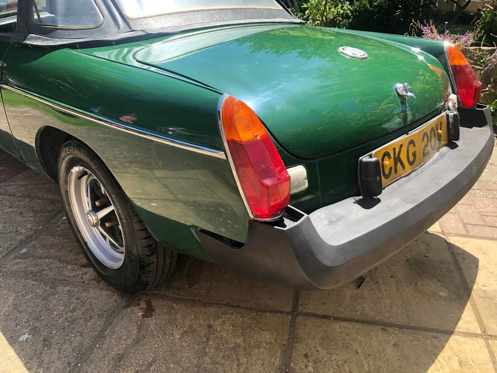 1979 MG B Roadster Registration number CKG 20V Chassis number GHN5-496272G Engine number 31741 - Image 35 of 43