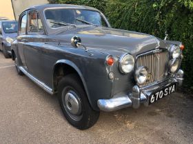 1962 Rover 95 Registration number 670 SYA Two tone grey with blue leather Family ownership since