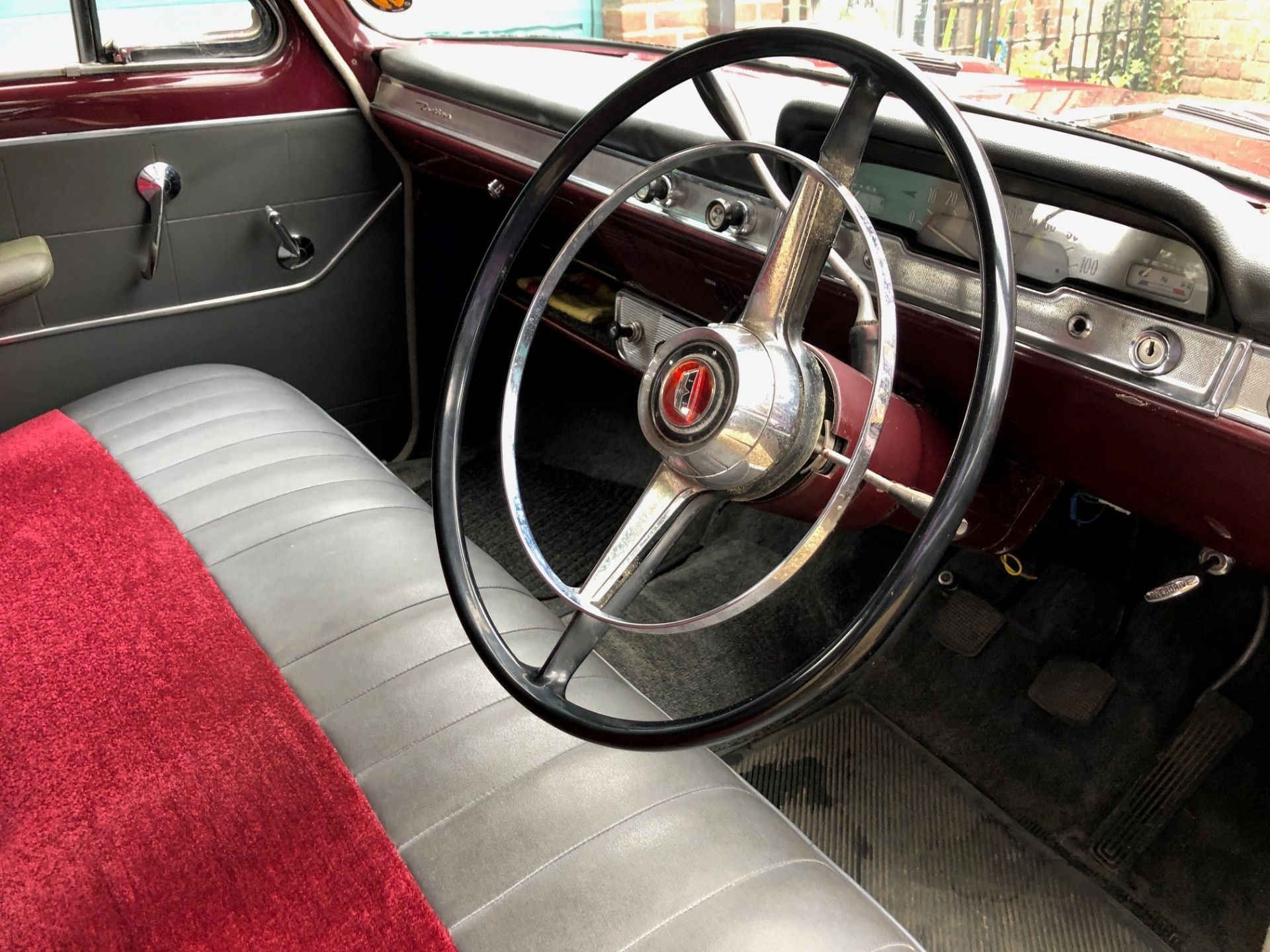 1960 Ford Zodiac Registration number OSV 679 Chassis number 206E306134 Maroon over grey Vinyl and - Image 11 of 70