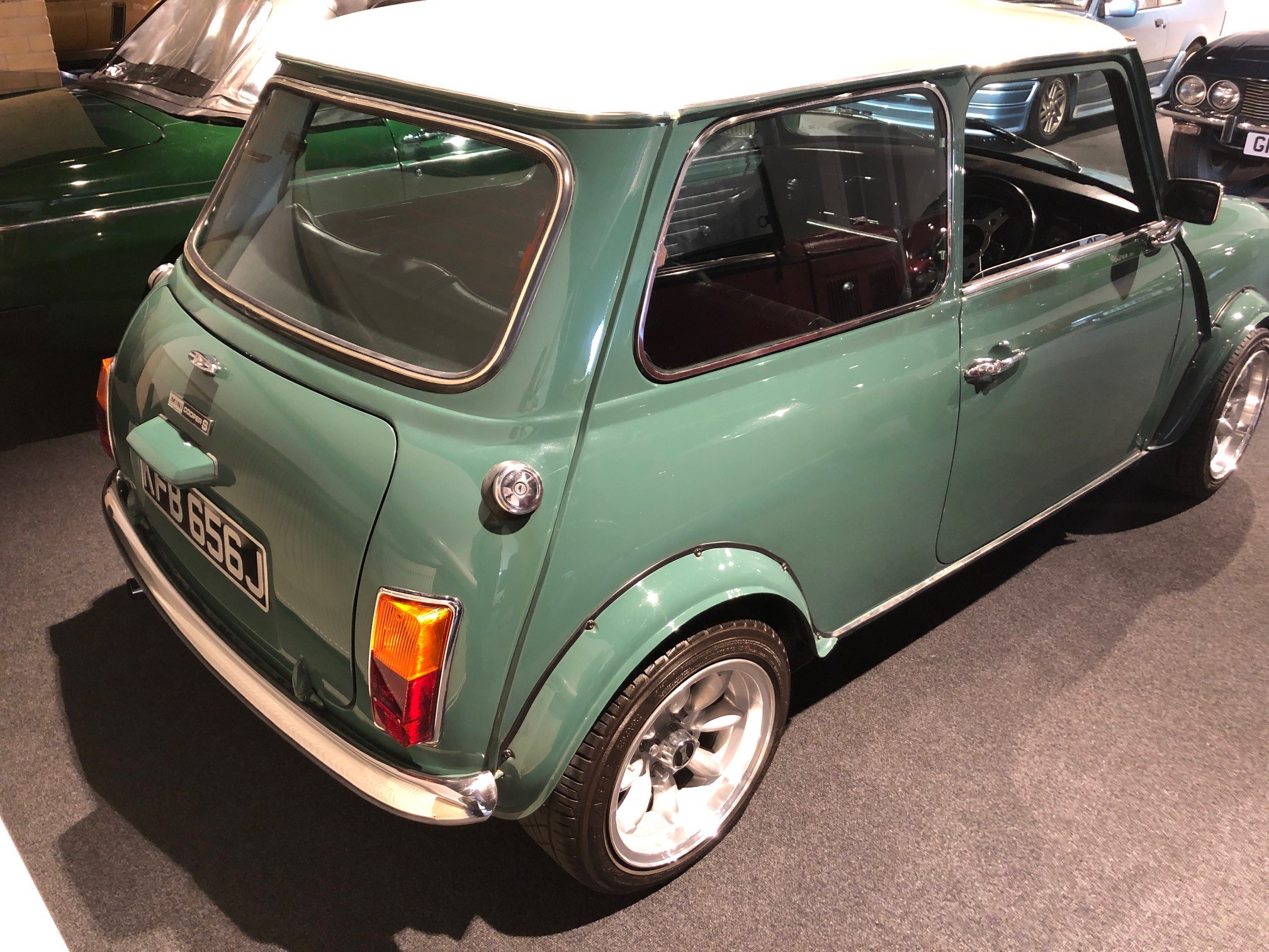 1971 Mini Cooper S Recreation Registration number KFB 656J Green with a white roof Black interior - Image 18 of 23