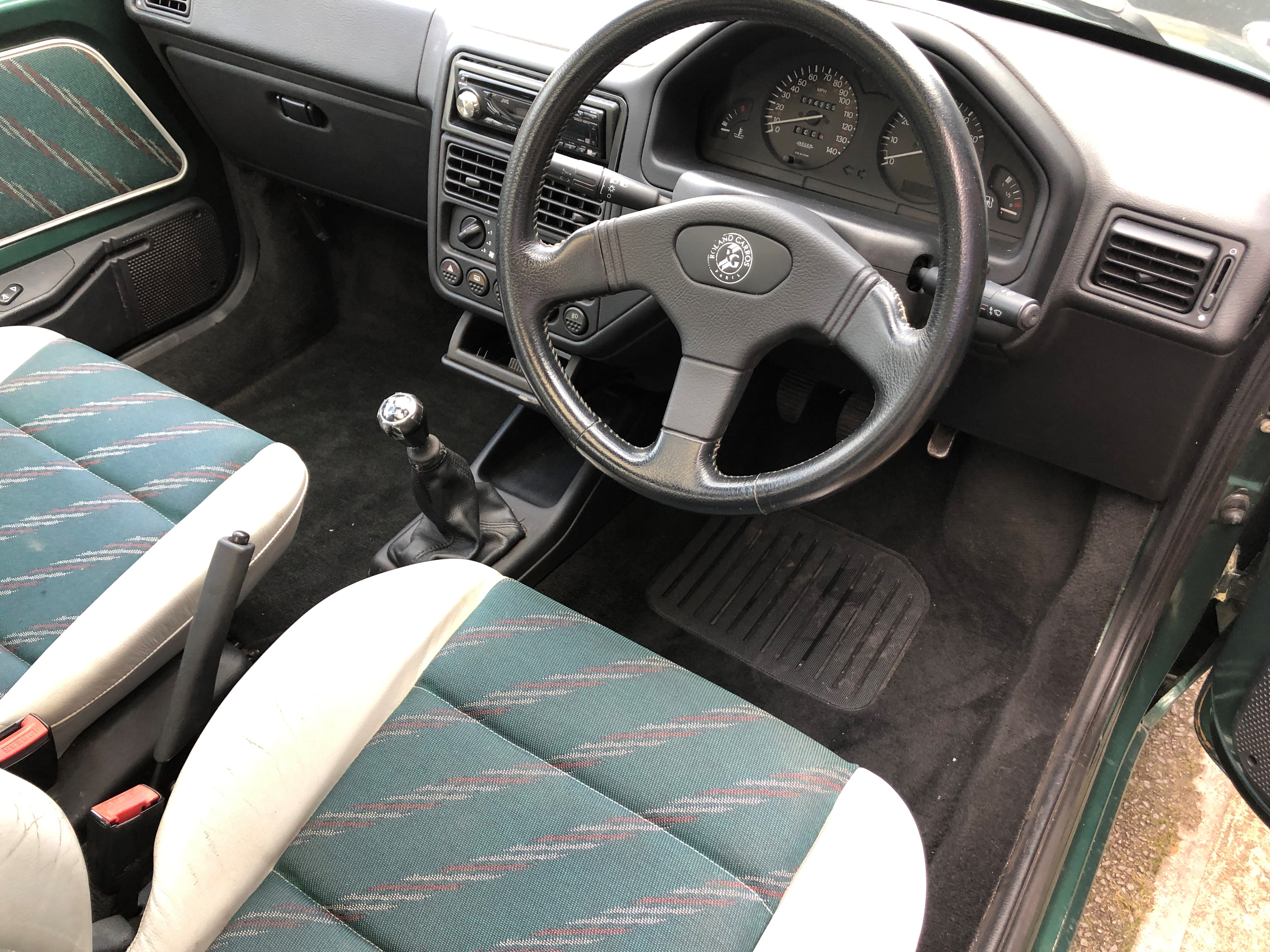 1994 Peugeot 106 Roland Garros Registration number L937 WHY Roland Garros green with half leather - Image 16 of 17