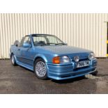 1989 Ford Escort XR3i Cabriolet Registration number F986 TML Metallic blue Two owners Under 90,000