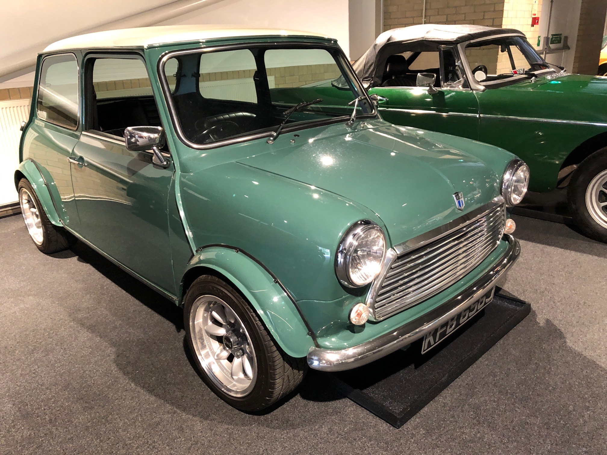 1971 Mini Cooper S Recreation Registration number KFB 656J Green with a white roof Black interior - Image 19 of 23