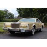 1978 Lincoln Continental Mark V Diamond Jubilee Edition Registration number EMV 167T Jubilee gold