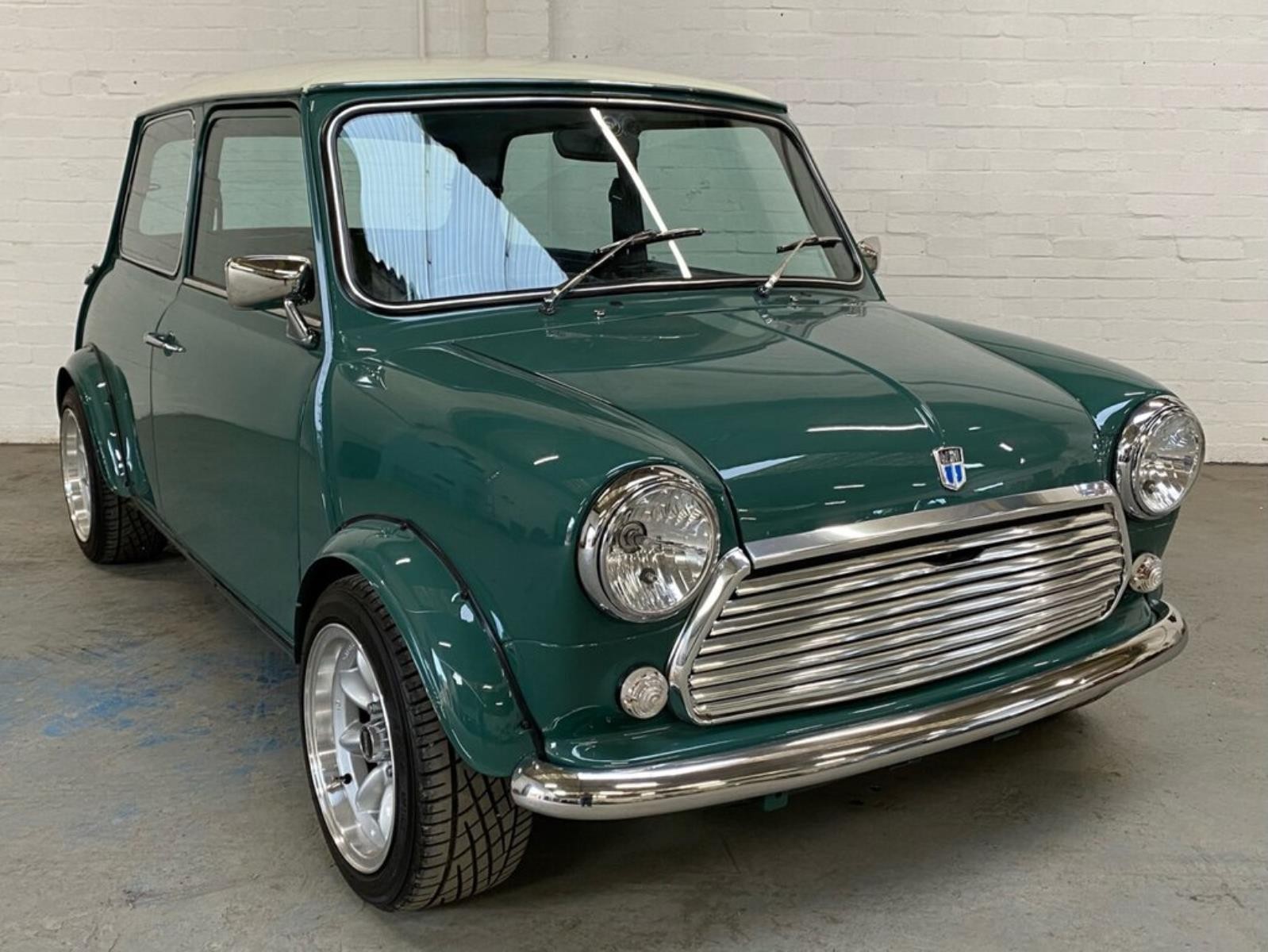 1971 Mini Cooper S Recreation Registration number KFB 656J Green with a white roof Black interior