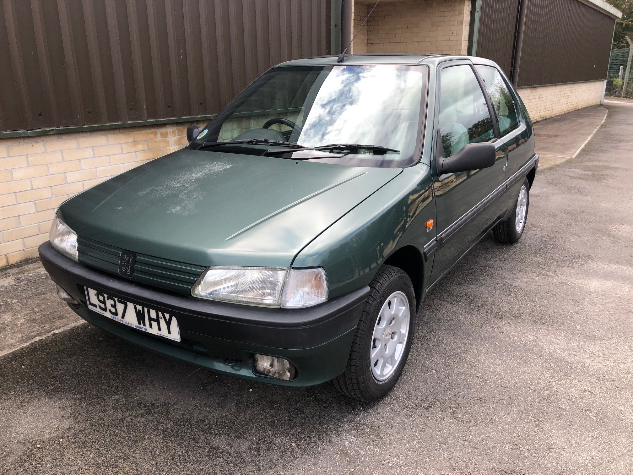 1994 Peugeot 106 Roland Garros Registration number L937 WHY Roland Garros green with half leather