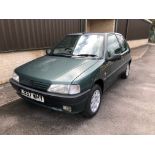 1994 Peugeot 106 Roland Garros Registration number L937 WHY Roland Garros green with half leather