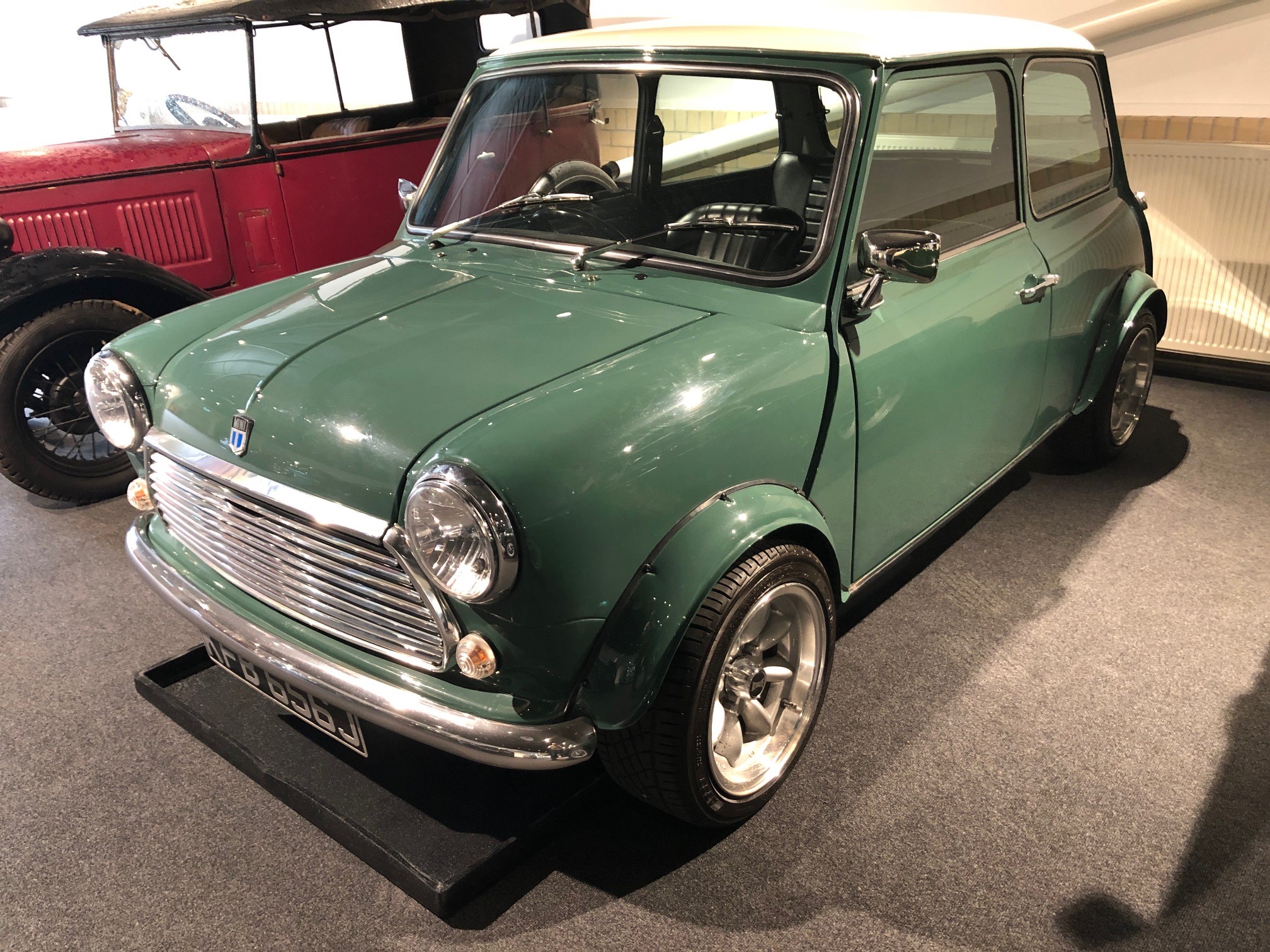 1971 Mini Cooper S Recreation Registration number KFB 656J Green with a white roof Black interior - Image 20 of 23