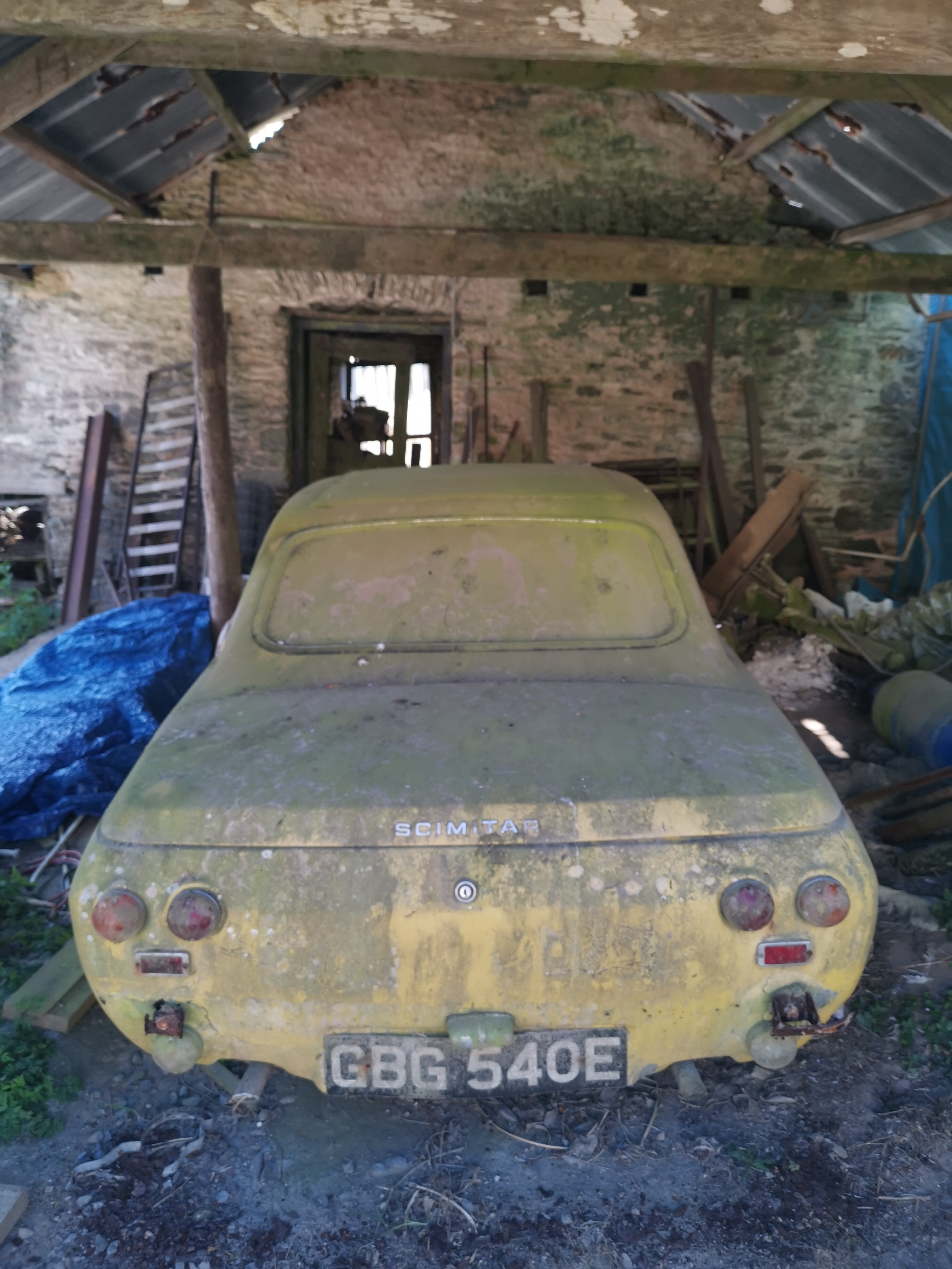 1967 Reliant Scimitar SE4 Coupe Registration nuber GBG 540E Being sold without reserve Yellow (under - Image 4 of 16