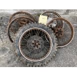 Assorted Velocette spares: Wheels various