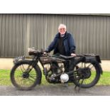 1927 James Model 11 Registration number YB 8667 Frame number P591 Engine number SS 3178 Totally