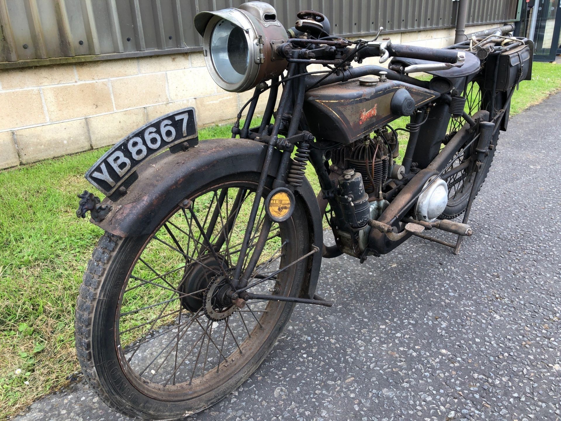 1927 James Model 11 Registration number YB 8667 Frame number P591 Engine number SS 3178 Totally - Image 11 of 16