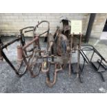 Assorted Velocette spares: Mac frame with forks ,two others and mudguards