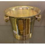 A silver plated champagne bucket