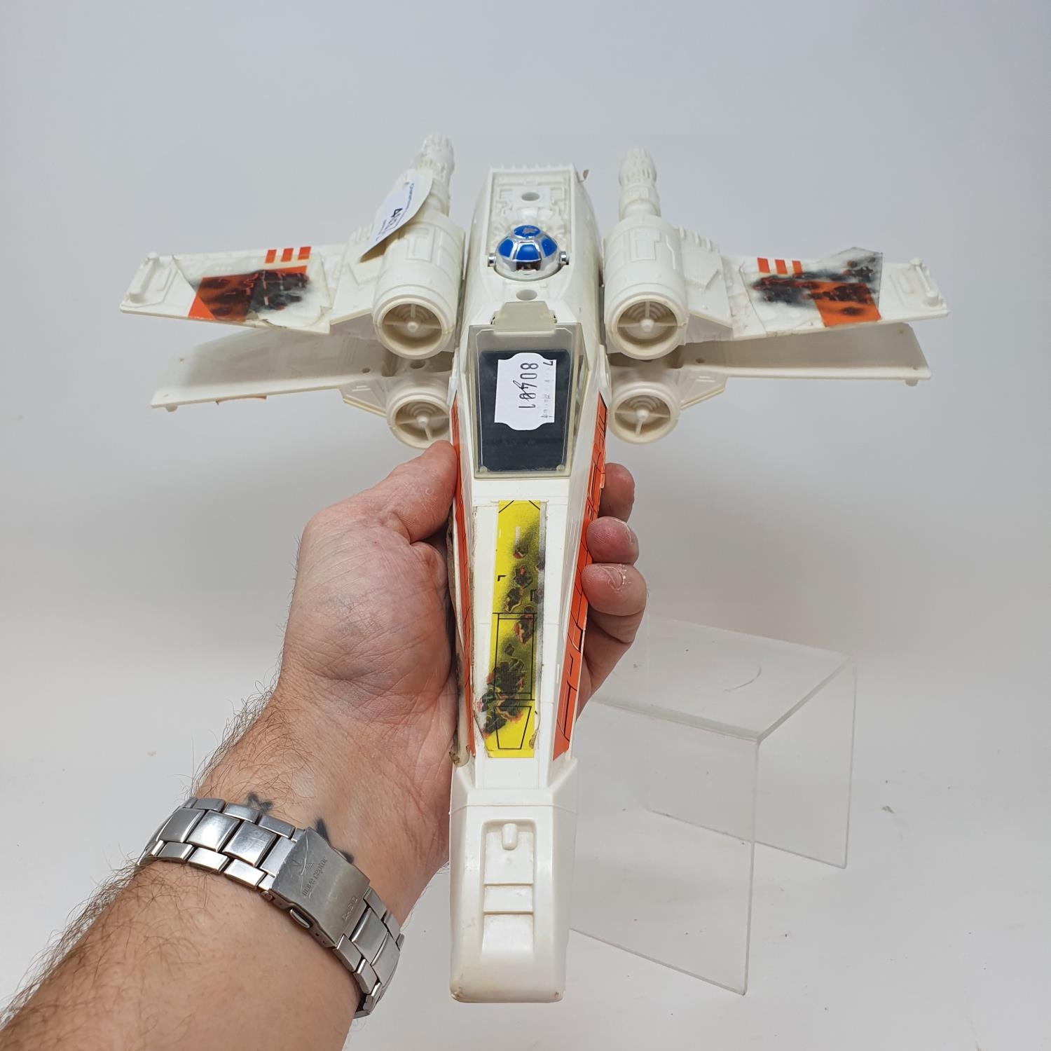 A Star Wars Hoth Snow Speeder, and an x wing (2) Snow Speeder lacking top of battery cover and - Image 3 of 3