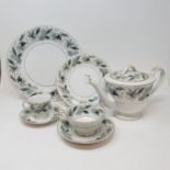 A Noritake Argyle pattern part dinner service