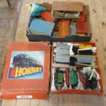 A Hornby OG gauge Train Goods Set, No. 50, boxed and various other buildings and related items (qty)