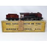 A Bassett-Lowke O gauge 4-6-0 locomotive and tender, 2525, boxed Front end plate detached, has