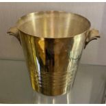 An Art Deco silver plated champagne bucket, 20 cm high