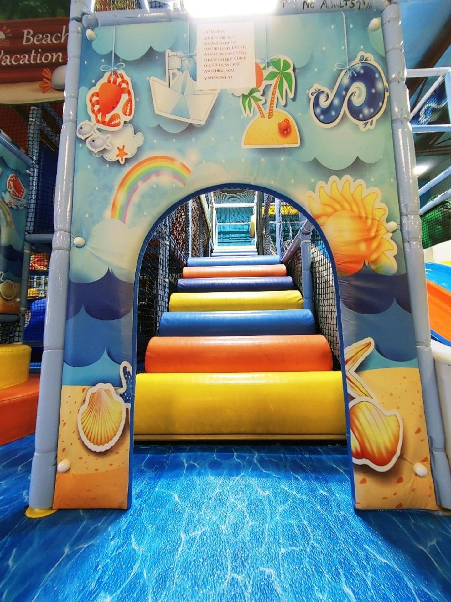 TRI LEVEL JUNGLE GYM SETUP 1800 SQFT WITH A HUGE 4 PERSON SLIDE - Image 11 of 30