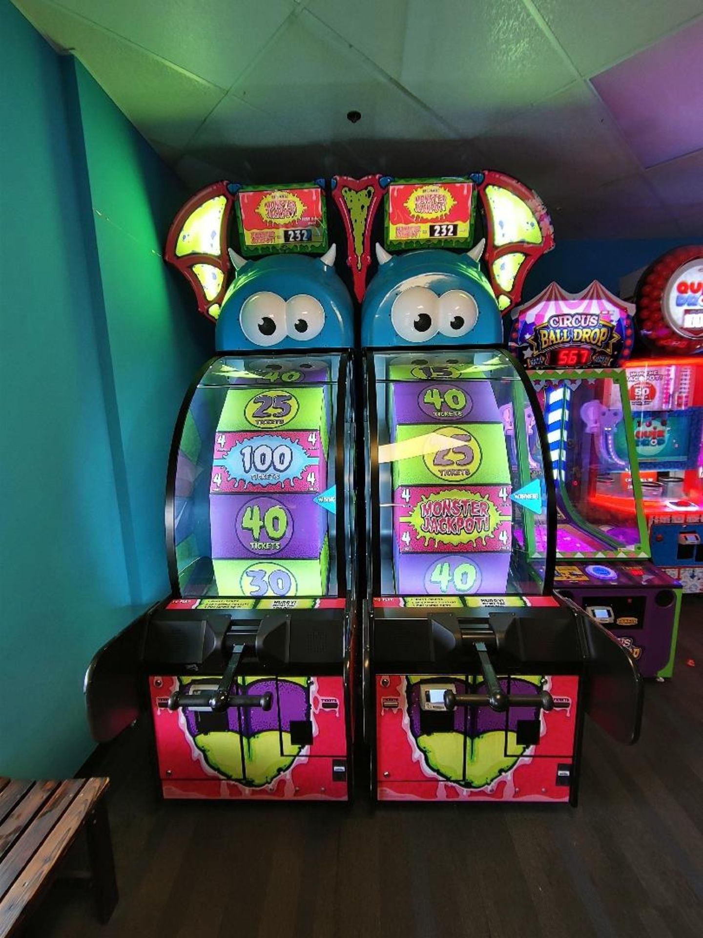 BAY TEK TICKET MONSTER ARCADE GAME