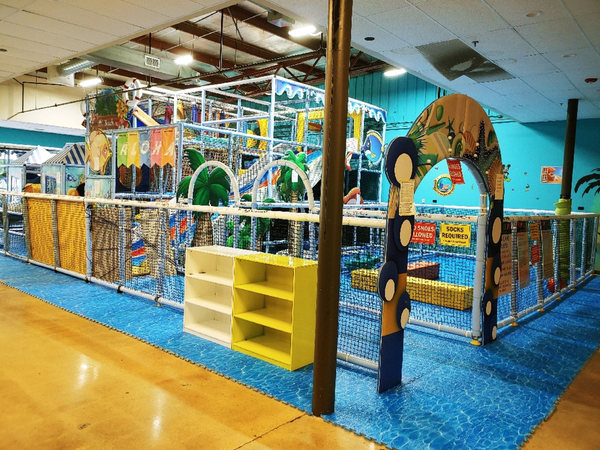 TRI LEVEL JUNGLE GYM SETUP 1800 SQFT WITH A HUGE 4 PERSON SLIDE