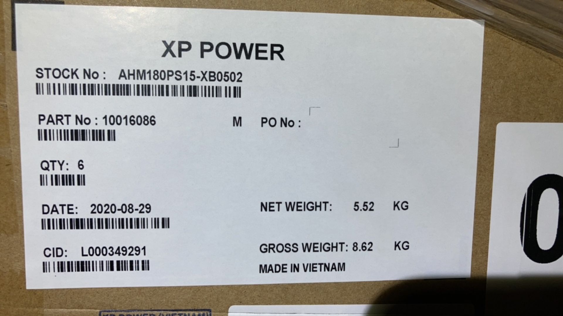 XP POWER 26622-001, REV. E, PALLET OF POWER SUPPLY KITS FOR LTV2 VENTILATOR, QTY. 120, LOC E2 - Image 4 of 5