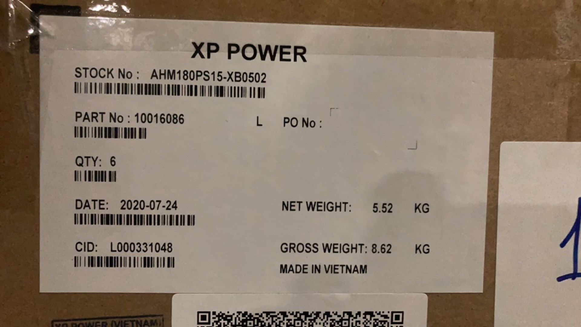 XP POWER 26622-001, REV. E, PALLET OF POWER SUPPLY KITS FOR LTV2 VENTILATOR, QTY. 120, LOC E1 - Image 4 of 6