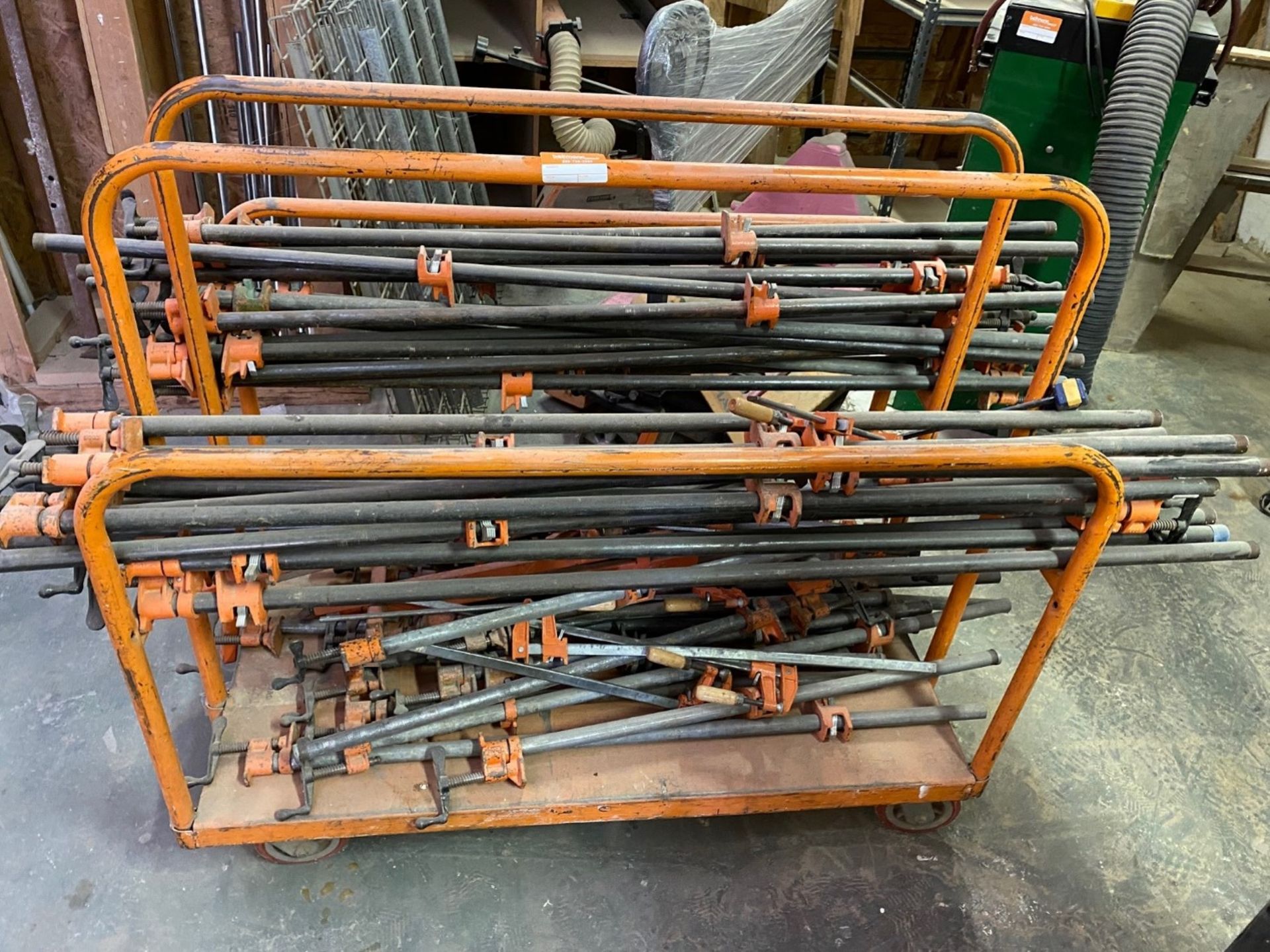 Rolling Cart with Bar Clamps