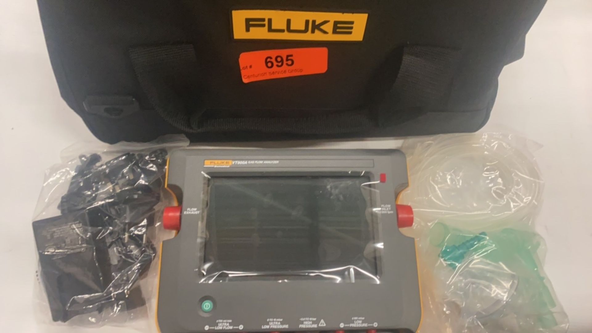 FLUKE VT900A GAS FLOW ANALYZER WITH BAG (NEW) - Bild 4 aus 8