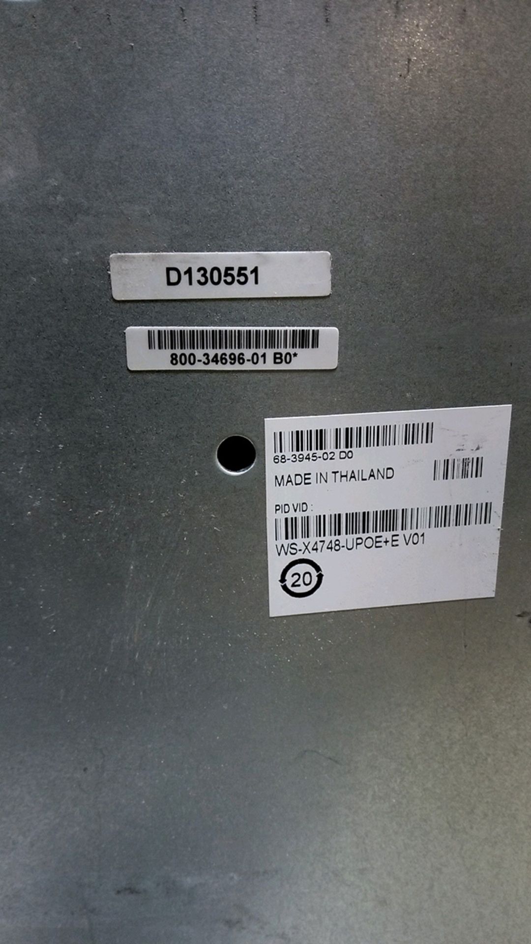 CISCO SYSTEMS WS-X4748-UPOE+E SWITCH LOCATED AT: 2440 GREENLEAF AVE, ELK GROVE VILLAGE IL - Image 4 of 4