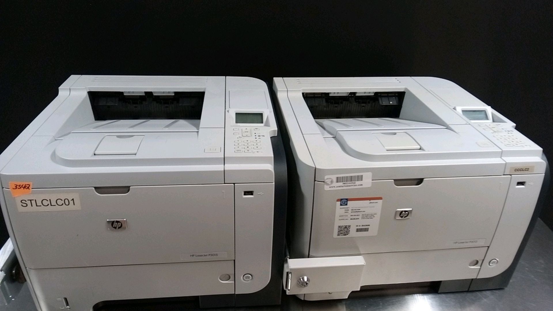 LOT OF 2 HP P3015 PRINTERS LOCATED AT: 2440 GREENLEAF AVE, ELK GROVE VILLAGE IL