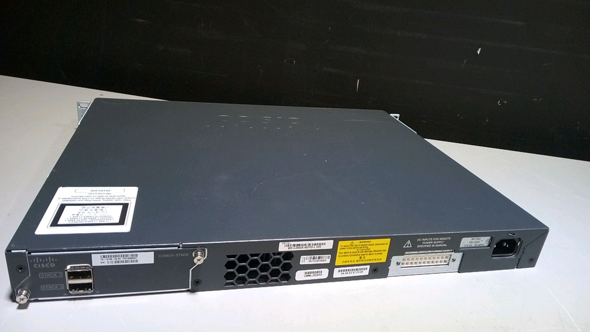 CISCO SYSTEMS WS-C2960X-48FPD-L SWITCH LOCATED AT: 2440 GREENLEAF AVE, ELK GROVE VILLAGE IL - Image 2 of 3