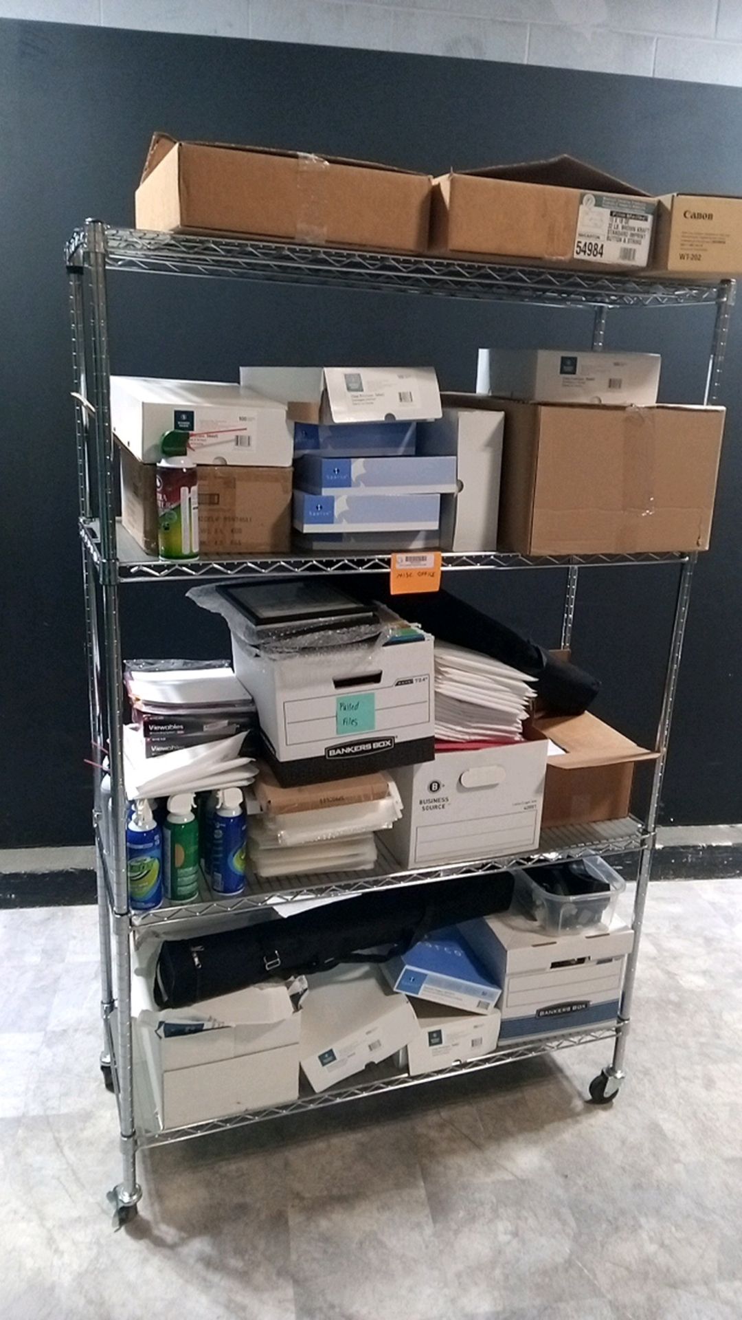 LOT OF MISC. OFFICE SUPPLIES LOCATED AT: 2440 GREENLEAF AVE, ELK GROVE VILLAGE IL